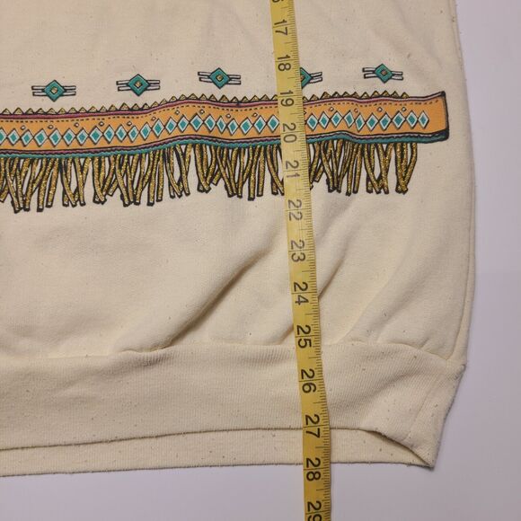 Vintage 1993 Native American Southwestern Sweatshirt Glitter Large/XL Womens - Picture 7 of 10